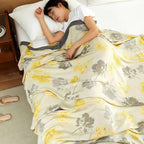 Maple Leaves Bamboo Luxe Cooling Blanket — additional view