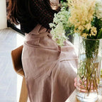 Blossom & Breeze Cotton Linen Apron — lifestyle shot