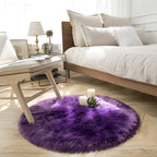 Round Cloud Soft Plush Rug — lifestyle shot