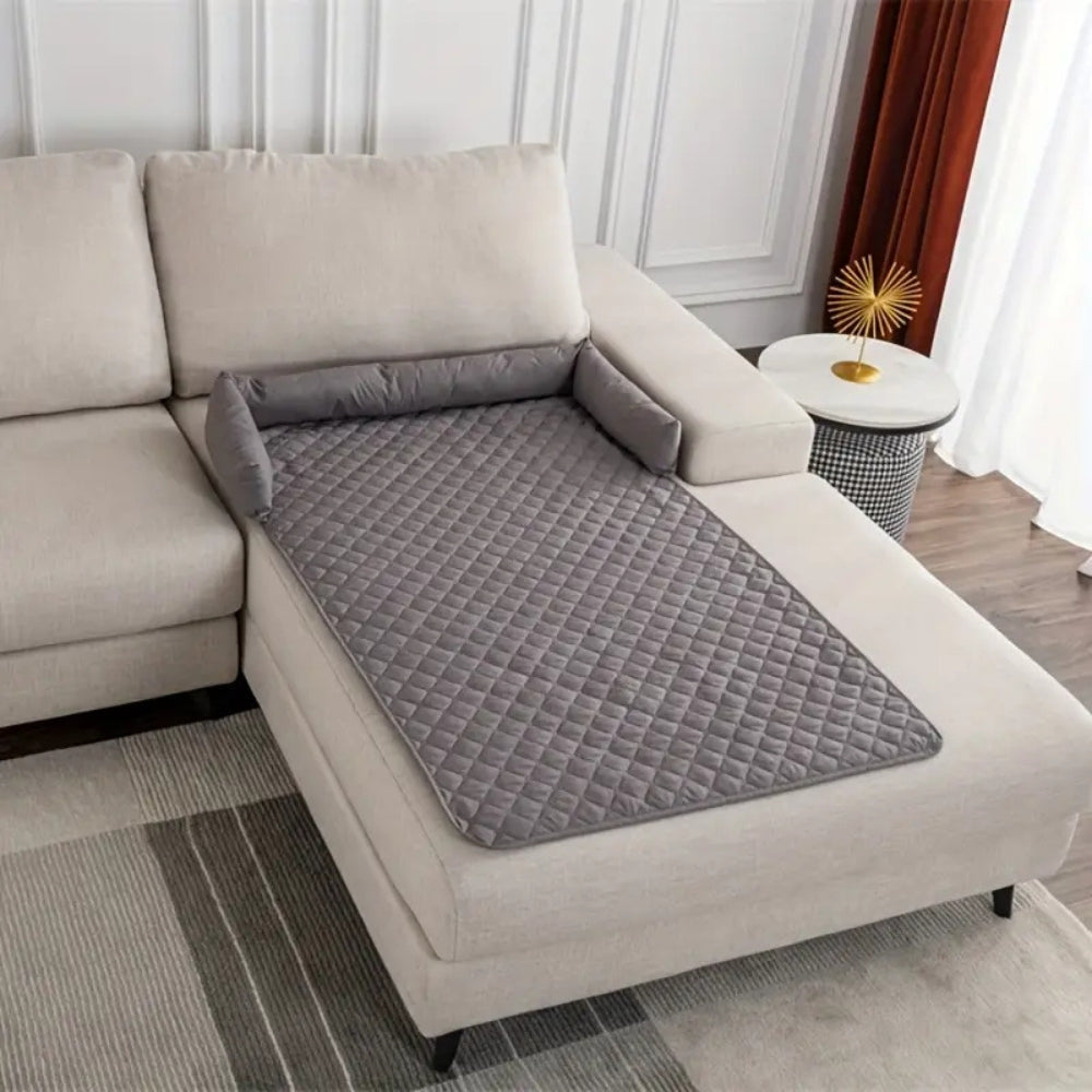 Bolstered Quilted Pet Sofa Protector — main product photo