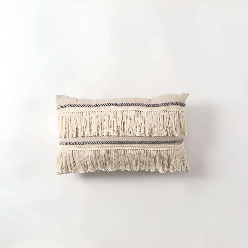 Bohemian Fringe Tassel Cushion Covers — alternate angle view