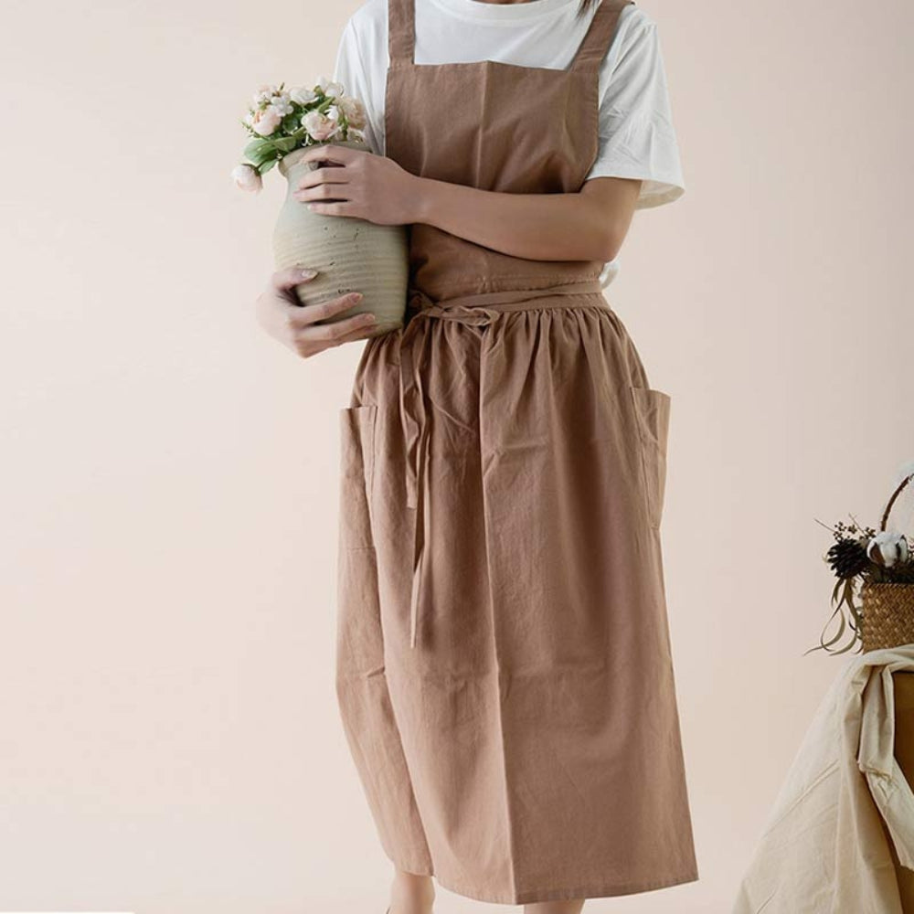 Multipurpose Cotton Apron With Pockets — product feature detail