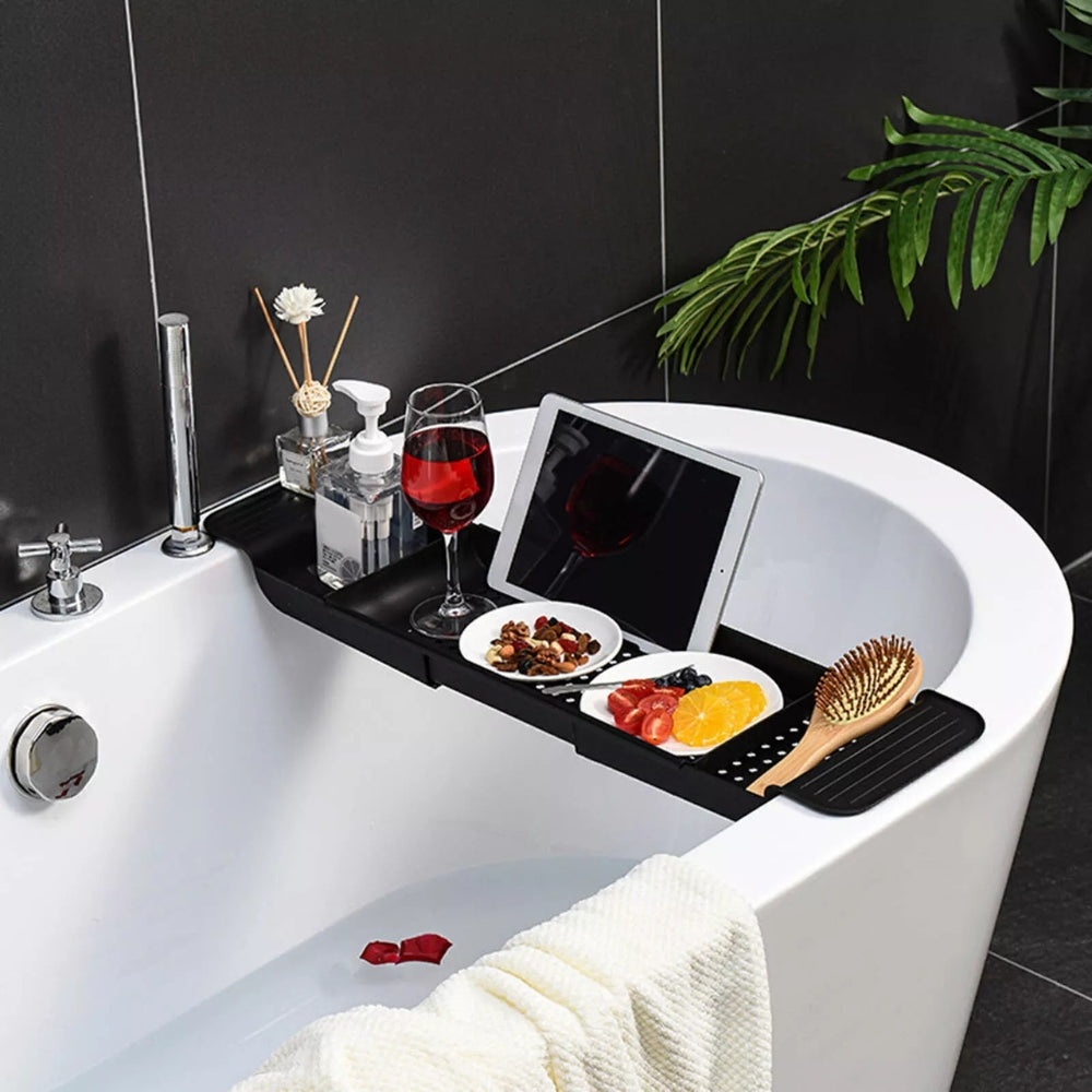Essential Bathtub Caddy Tray — product in use
