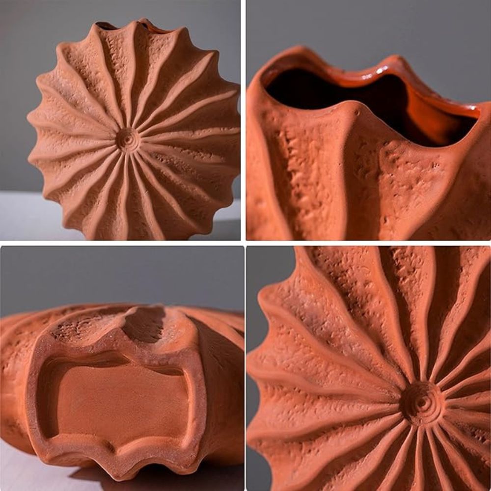 Coral Crest Ceramic Vase — product detail view