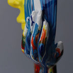 Female Thinker Colourful Art Sculpture — product close-up