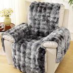 Velvet Plush Recliner Sofa Cover — main product photo