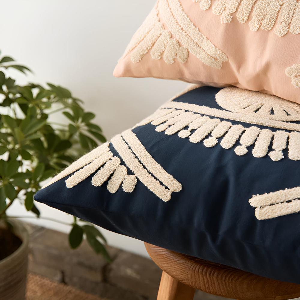 Boho Eye Embroidered Cushion Cover — lifestyle shot