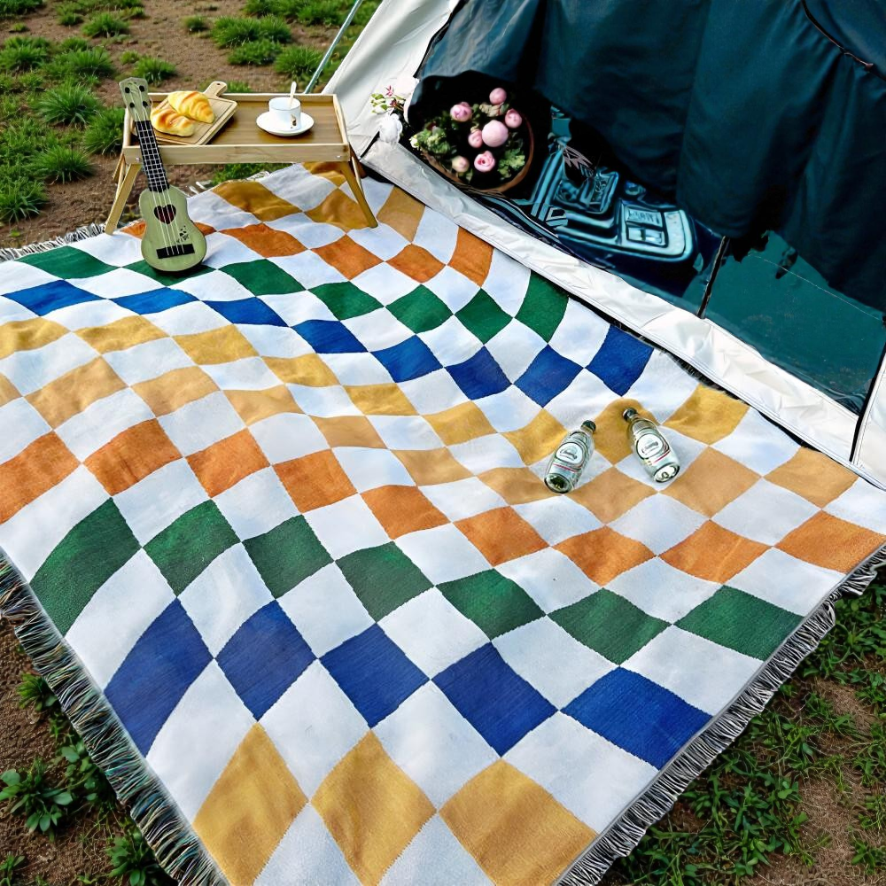 Checkerboard Throw Blanket — view 2
