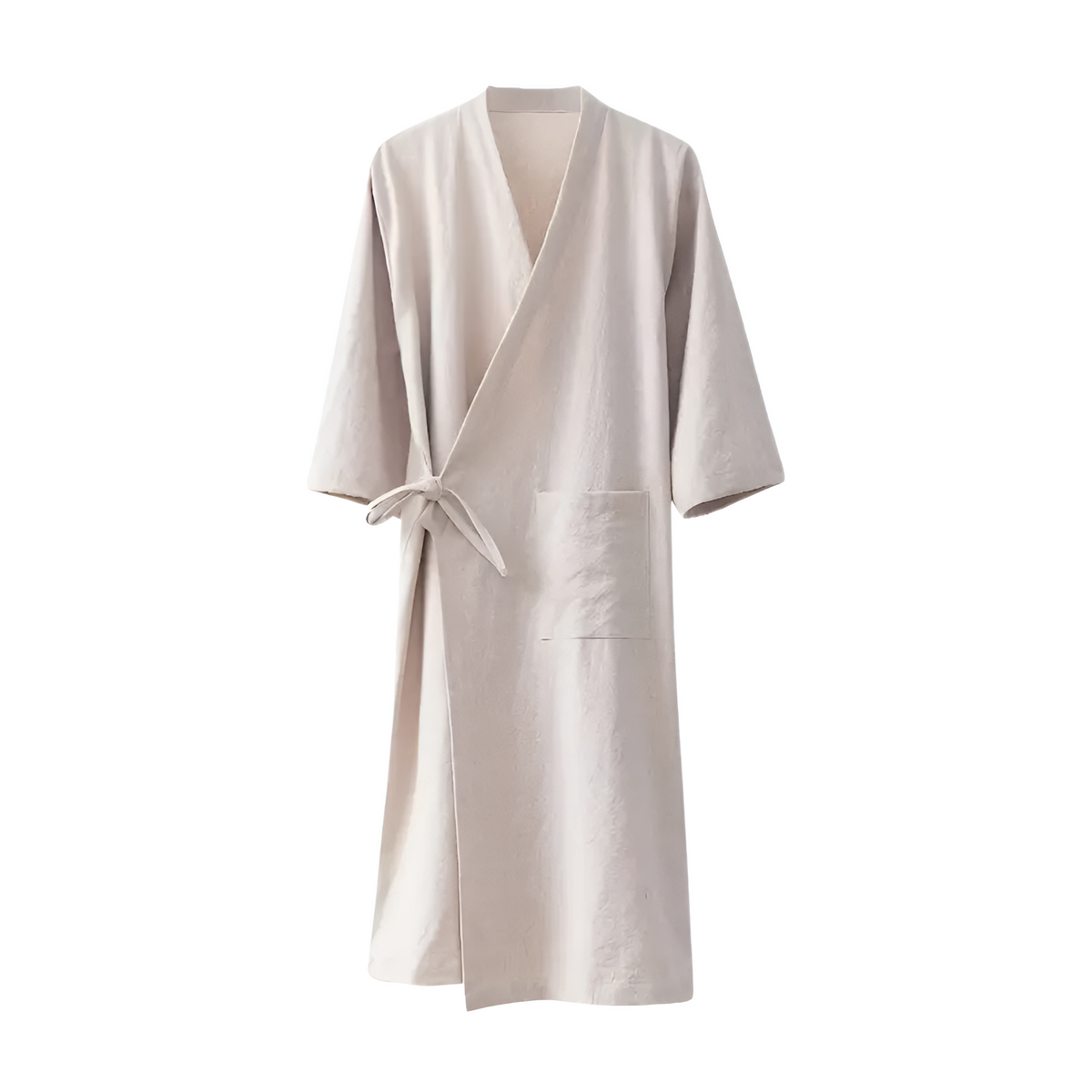 Minimalist Unisex Kimono Bath Robe — alternate angle view