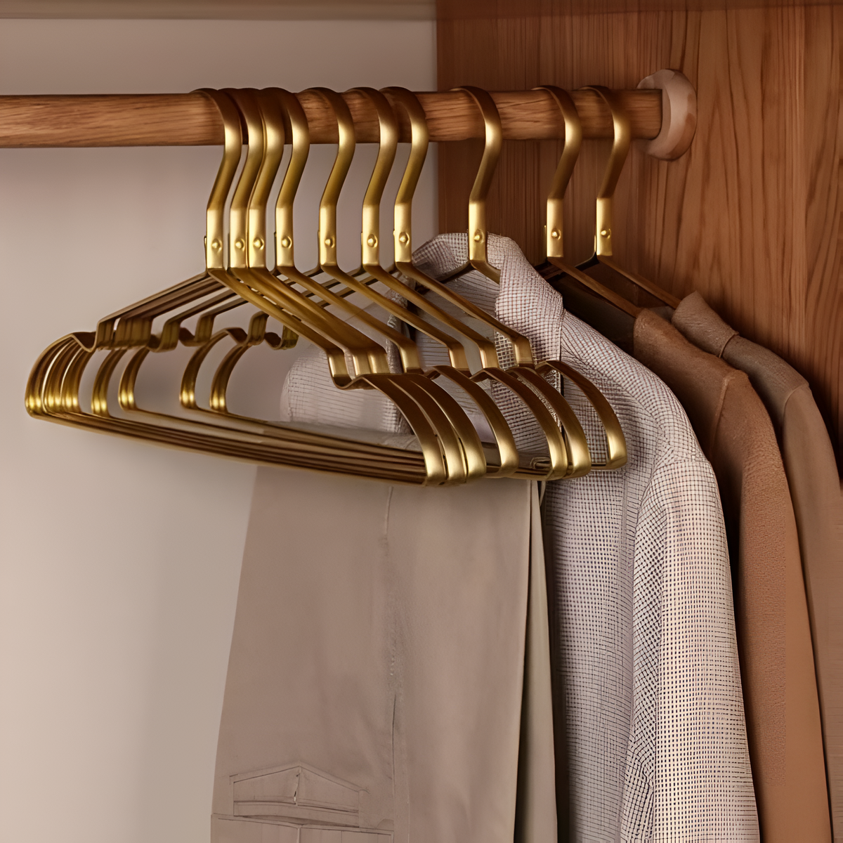 Aluminum Alloy Nonslip Hangers — product in use