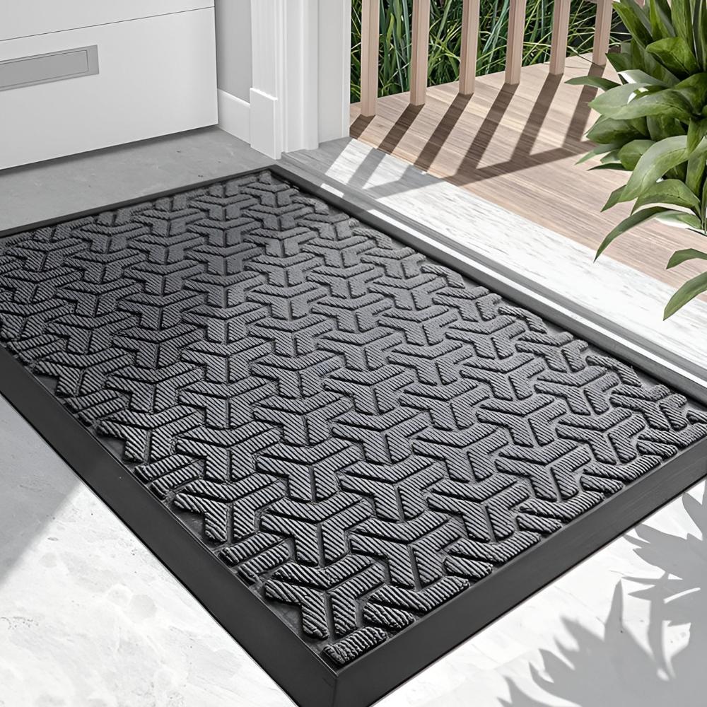 Geometric Entryway Door Mat — alternate angle view