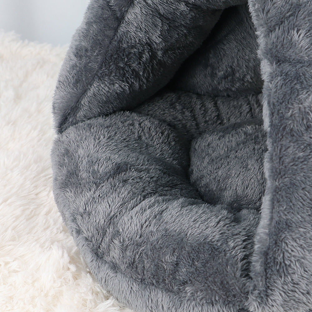 Polar-Fleece Pet Cave Bed — product close-up