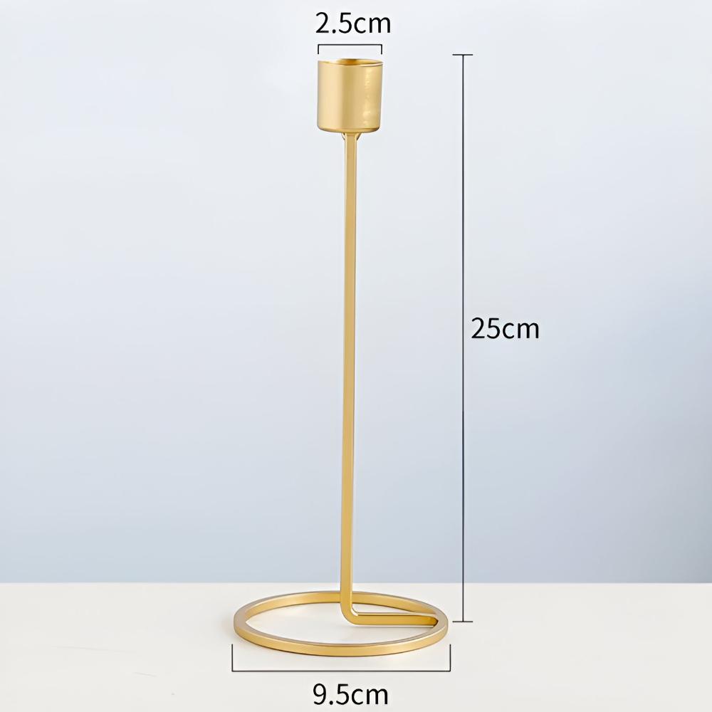 Golden Romantic Candle Holders — alternate angle view