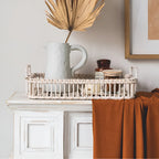 Rustic Weave Rattan Tray — product feature detail