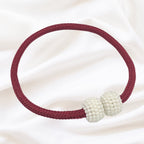 Magnetic Pearl Curtain Tie Back | 2pcs Set — material texture close-up