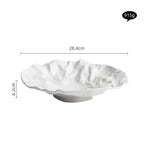 Artisan Wrinkled Paper Ceramic Plate — alternate angle view