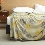 Maple Leaves Bamboo Luxe Cooling Blanket — size and scale reference