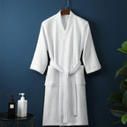 Waffle V-neck Bathrobe — additional view