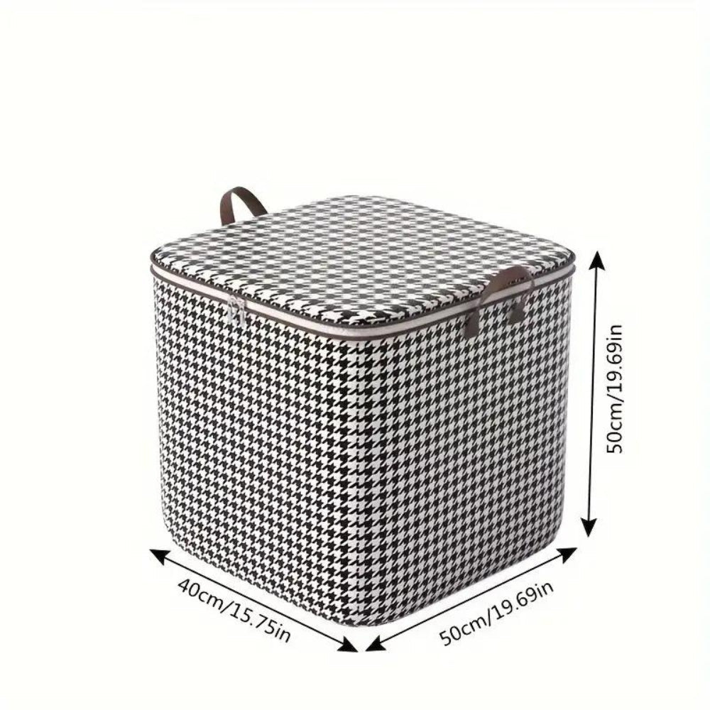 Houndstooth Collapsible Storage Box — additional view
