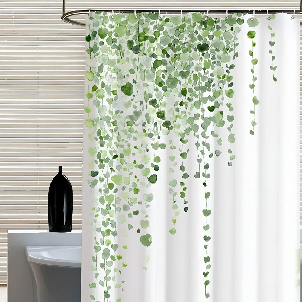 Leaf Drop Vine Shower Curtain — product feature detail