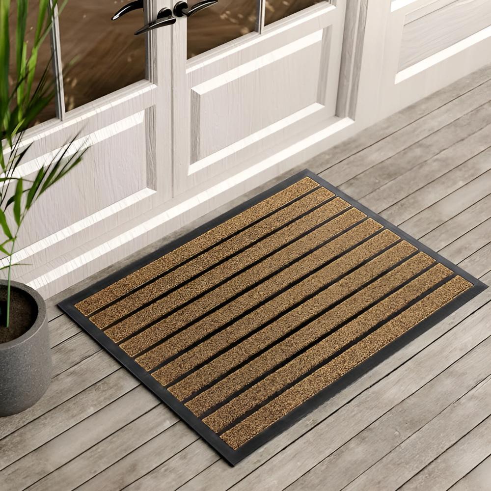 Stripe Master Door Mat — lifestyle shot