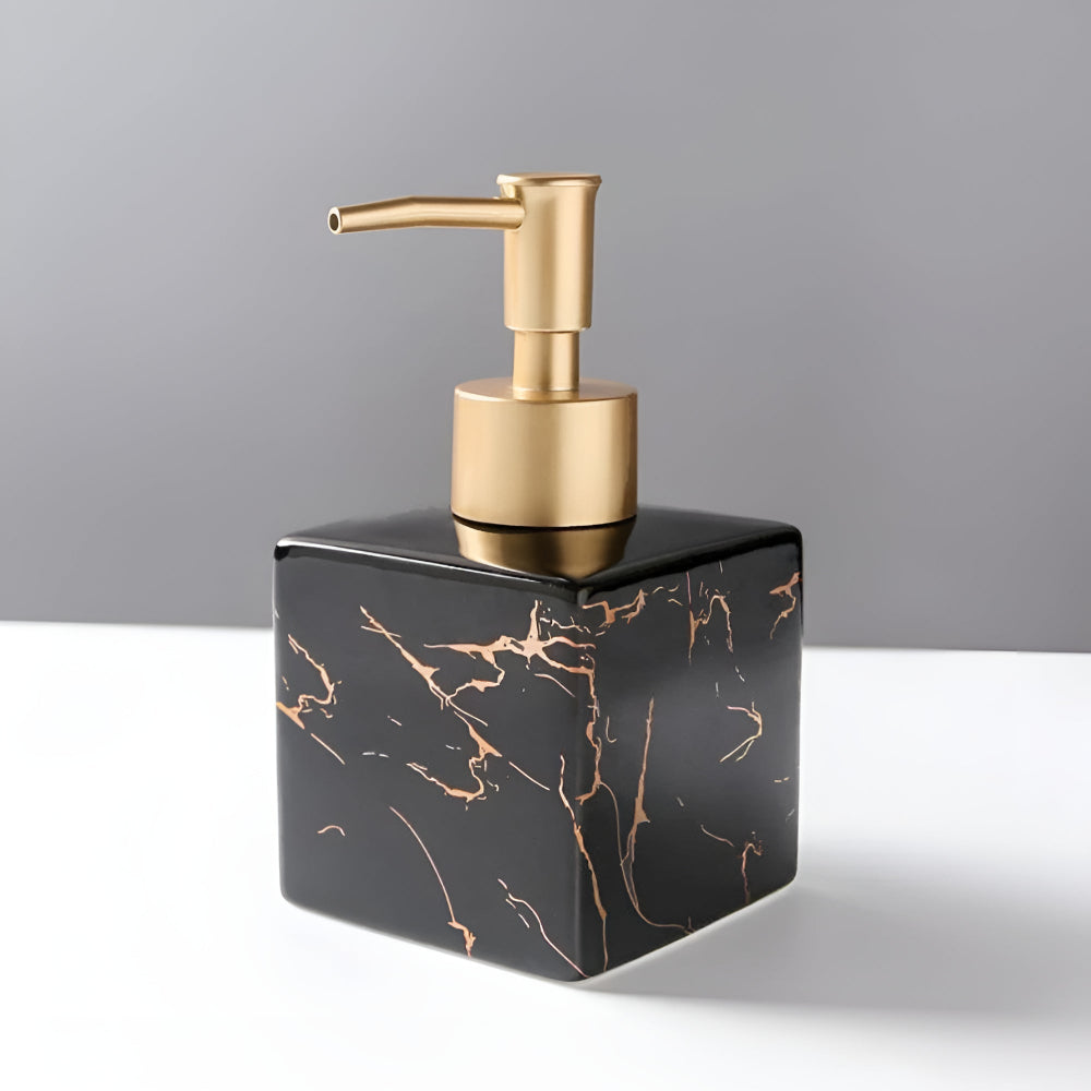 Marble Luxe Soap Dispenser — alternate angle view