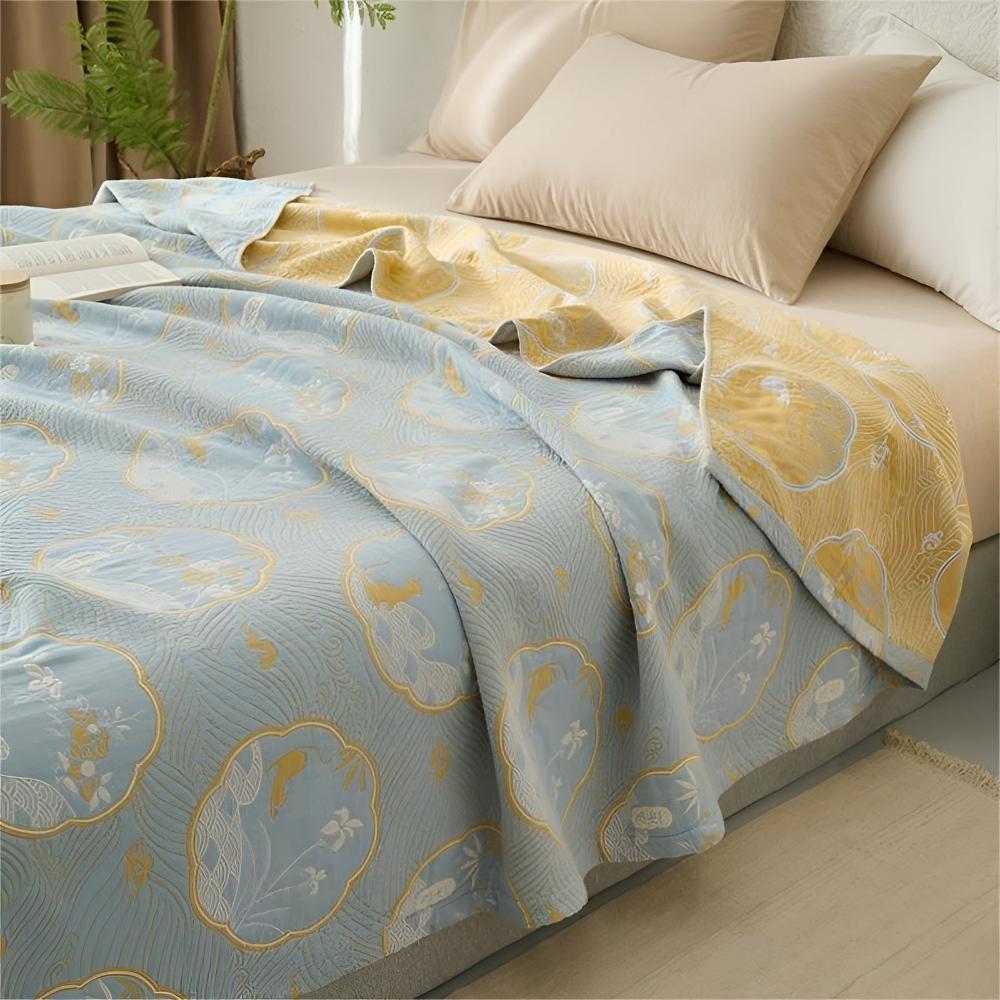 Reversible Coastal Dreams Blanket — product close-up