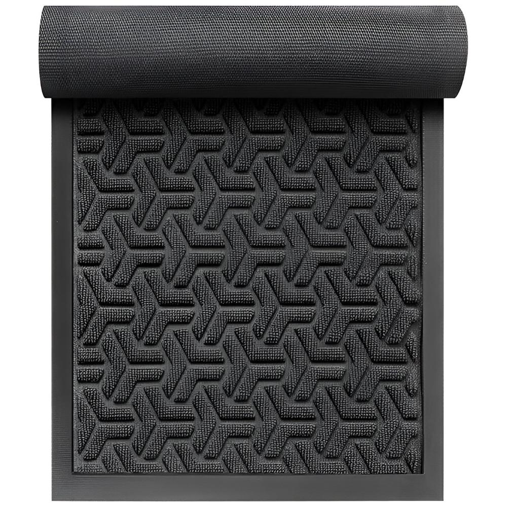 Geometric Entryway Door Mat — material texture close-up
