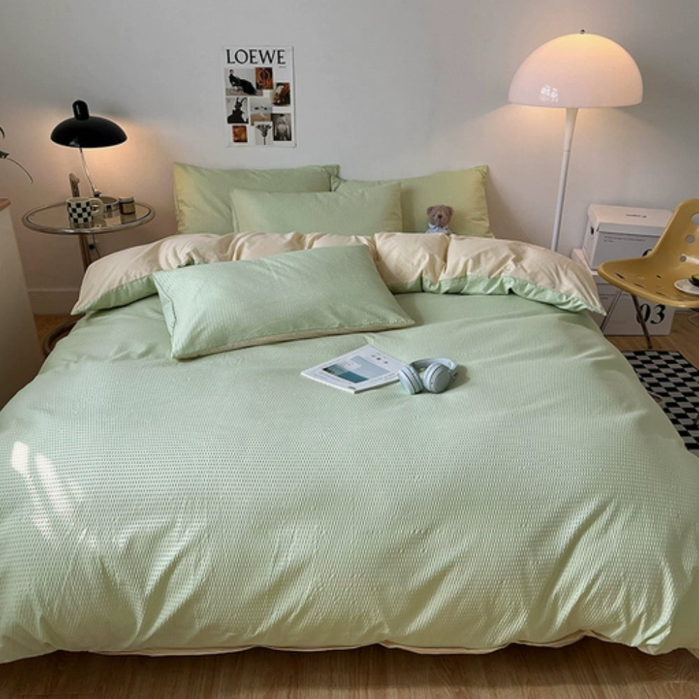 Beaumont Ultra-Soft Waffle Quilt Set | 3pcs Set — product detail view
