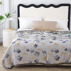 Elegant Leaf Bamboo Fibre Cooling Blanket — alternate angle view