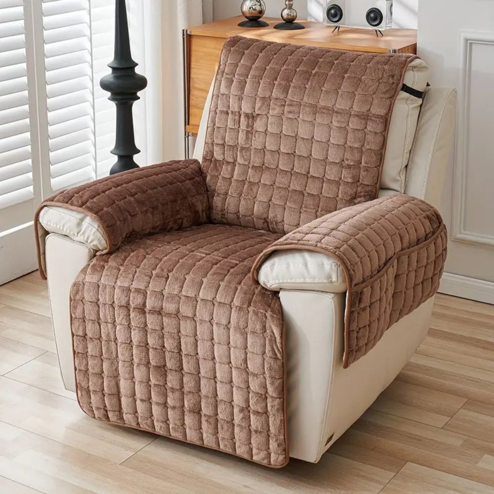 Snug Grid Recliner Cover — alternate angle view