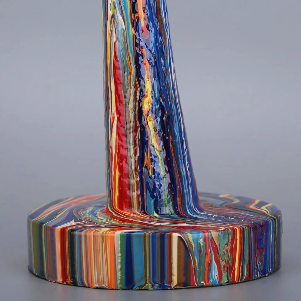 Female Thinker Colourful Art Sculpture — lifestyle shot