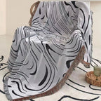 Marble Woven Throw Blanket — product feature detail