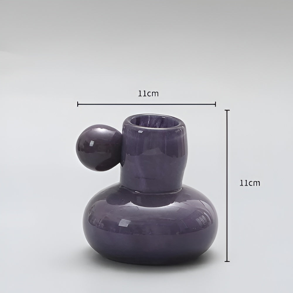 Celestial Nordic Glass Candle Holder — lifestyle shot