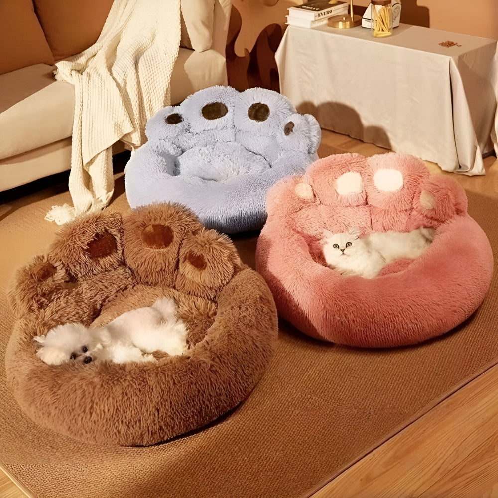 Furry Paw-Shaped Pet Bed — main product photo