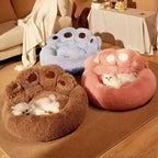 Furry Paw-Shaped Pet Bed — main product photo