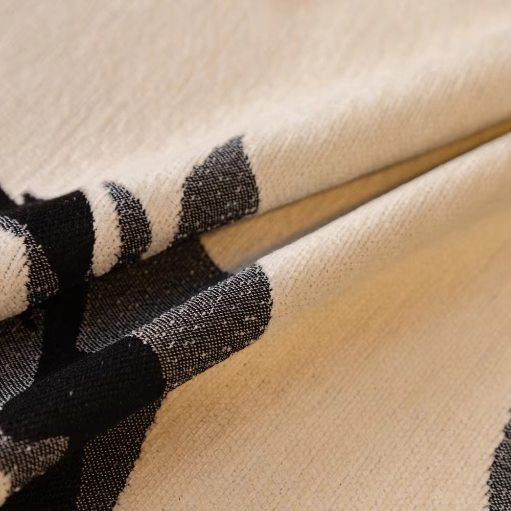 Abstract Brushstroke Chenille Sofa Cover — product detail view
