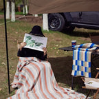 Nordica Stripes Breathable Cotton Blanket — alternate angle view