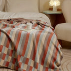 Nordica Stripes Breathable Cotton Blanket — product detail view