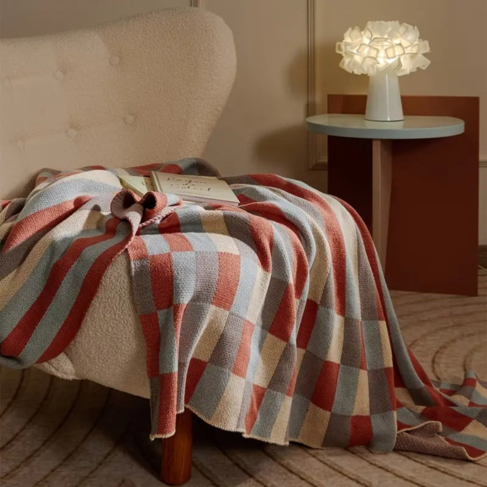 Nordica Stripes Breathable Cotton Blanket — product in use