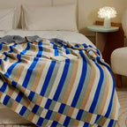 Nordica Stripes Breathable Cotton Blanket — product close-up