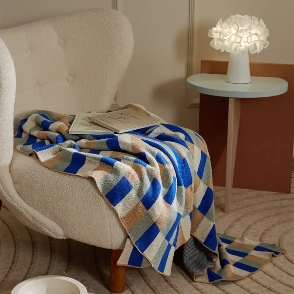 Nordica Stripes Breathable Cotton Blanket — product feature detail