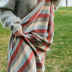 Nordica Stripes Breathable Cotton Blanket — size and scale reference
