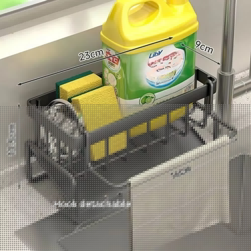 All-in-One Sponge Soap Cloth Self-Draining Rack — product feature detail