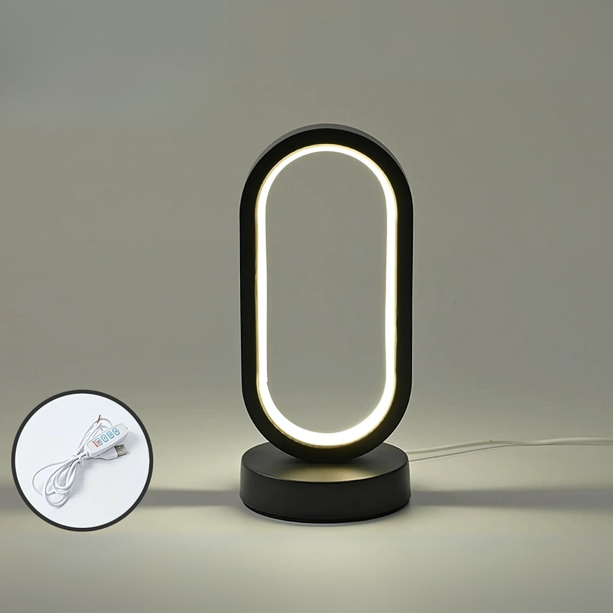 Ambient Oval Arc LED Lamp — product feature detail