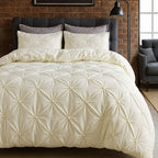 Amore Luxury Pinch Pleat Quilt Cover Set — size and scale reference