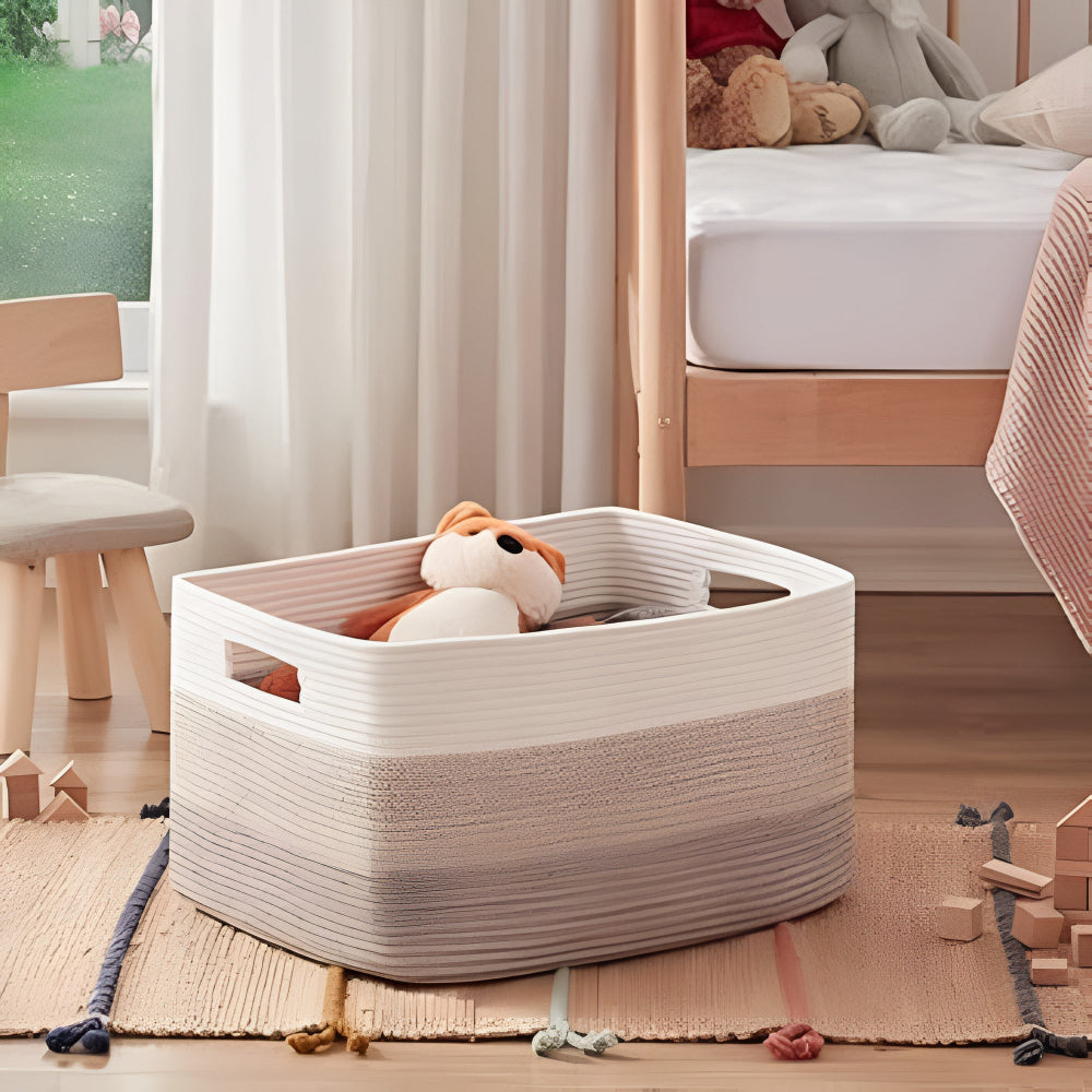 Woven Cotton Rope Storage Basket — main product photo