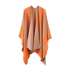 Auron Geometric Acrylic Poncho Shawl — alternate angle view