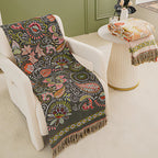 Autumn Leaf Boho Reversible Blanket — additional view