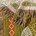 Autumn Leaf Boho Reversible Blanket — product close-up